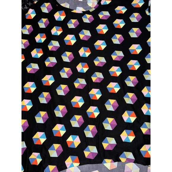 Lot Of 10 LuLaRoe Irma Azure Randy Shirt Skirt Tee Soft Patriotic Geometric - Picture 4 of 11